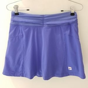 FILA Periwinkle & Neon Green  A-Line Athletic Skort XS